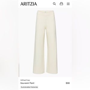 Wilfred Aritzia Souvenir Pant in Purple/Grey